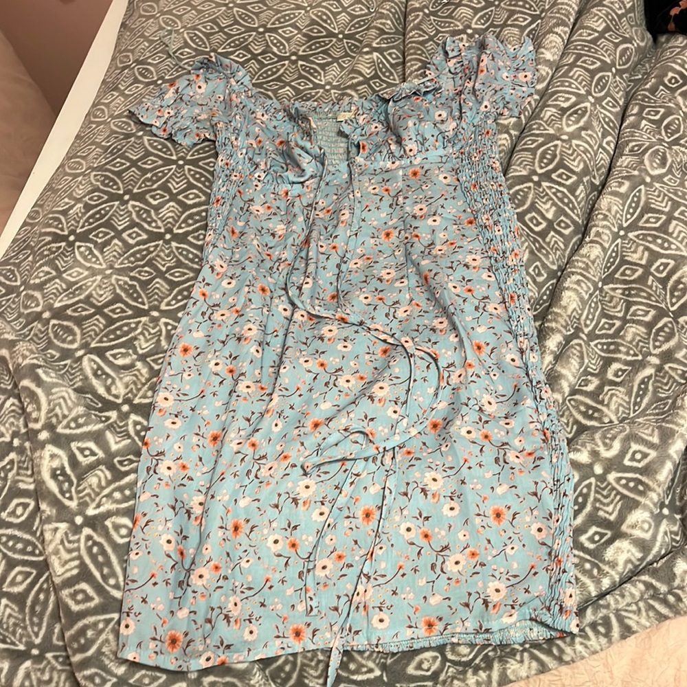 Very cute little pink and blue dress